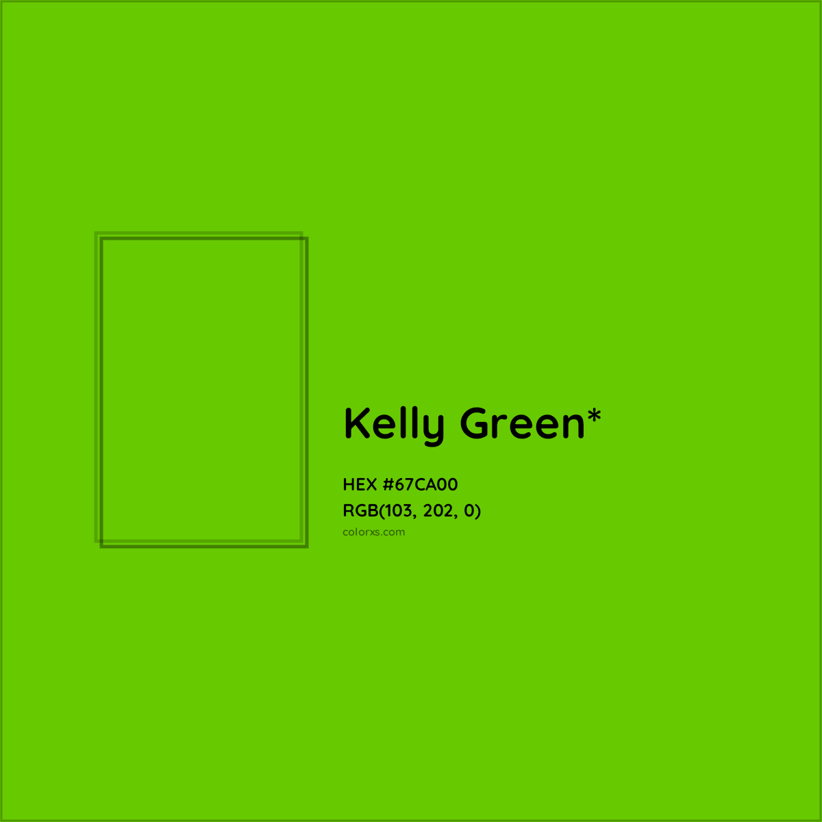#67CA00 hex color. RGB, RYB, CMYK, HSL, HSV codes and color conversions. Matching color names, palettes, paints.
