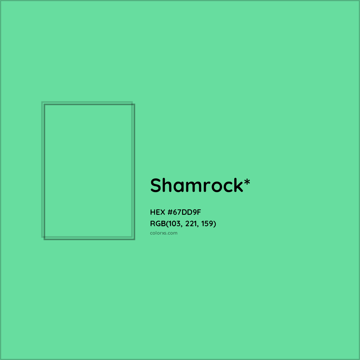 #67DD9F hex color. RGB, RYB, CMYK, HSL, HSV codes and color conversions. Matching color names, palettes, paints.