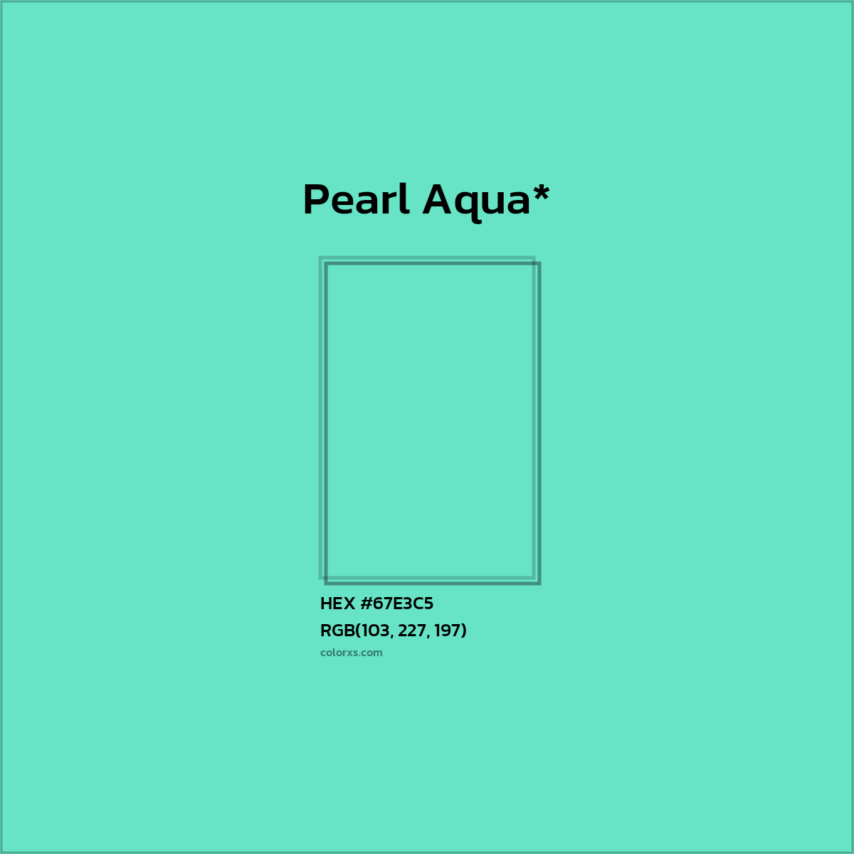 #67E3C5 hex color. RGB, RYB, CMYK, HSL, HSV codes and color conversions. Matching color names, palettes, paints.