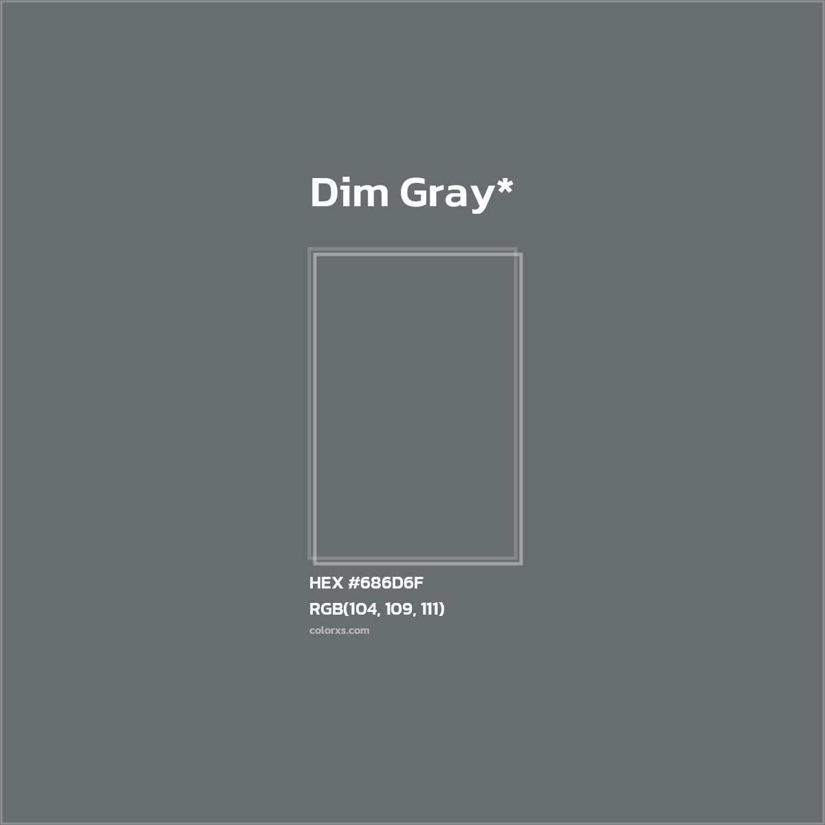 #686D6F hex color. RGB, RYB, CMYK, HSL, HSV codes and color conversions. Matching color names, palettes, paints.