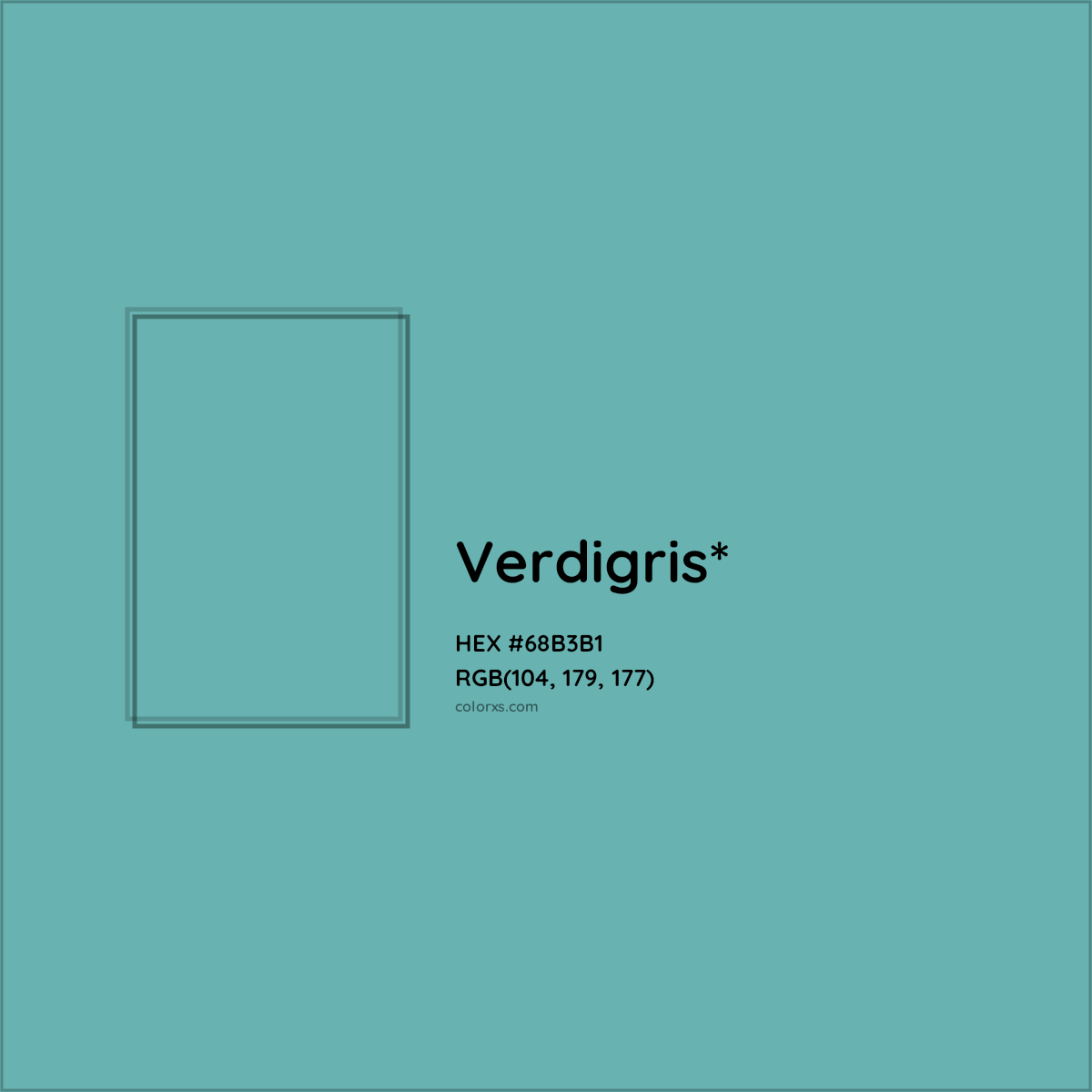 #68B3B1 hex color. RGB, RYB, CMYK, HSL, HSV codes and color conversions. Matching color names, palettes, paints.