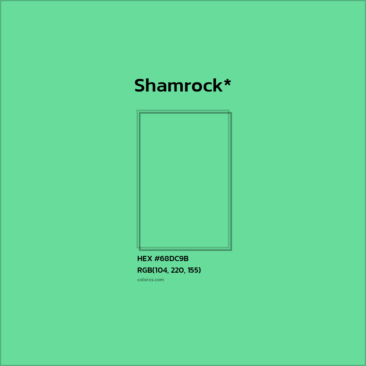 #68DC9B hex color. RGB, RYB, CMYK, HSL, HSV codes and color conversions. Matching color names, palettes, paints.
