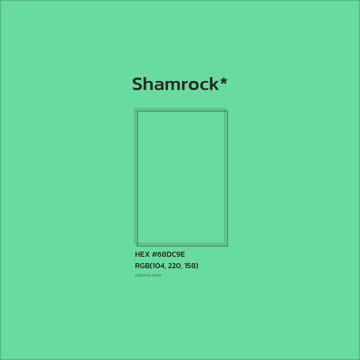 #68DC9E hex color. RGB, RYB, CMYK, HSL, HSV codes and color conversions. Matching color names, palettes, paints.