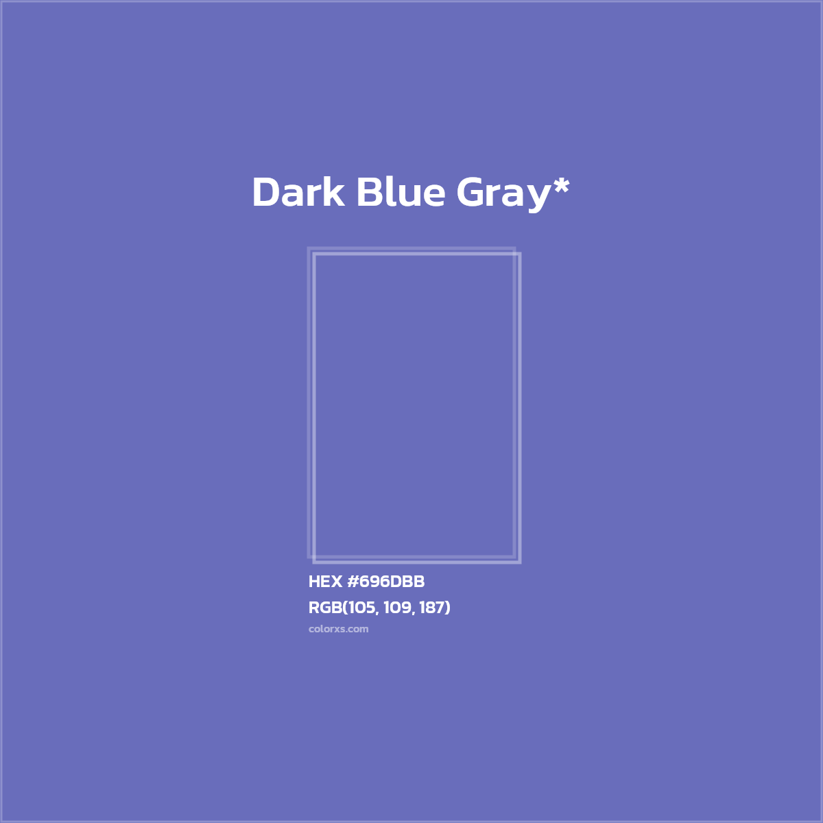 #696DBB hex color. RGB, RYB, CMYK, HSL, HSV codes and color conversions. Matching color names, palettes, paints.