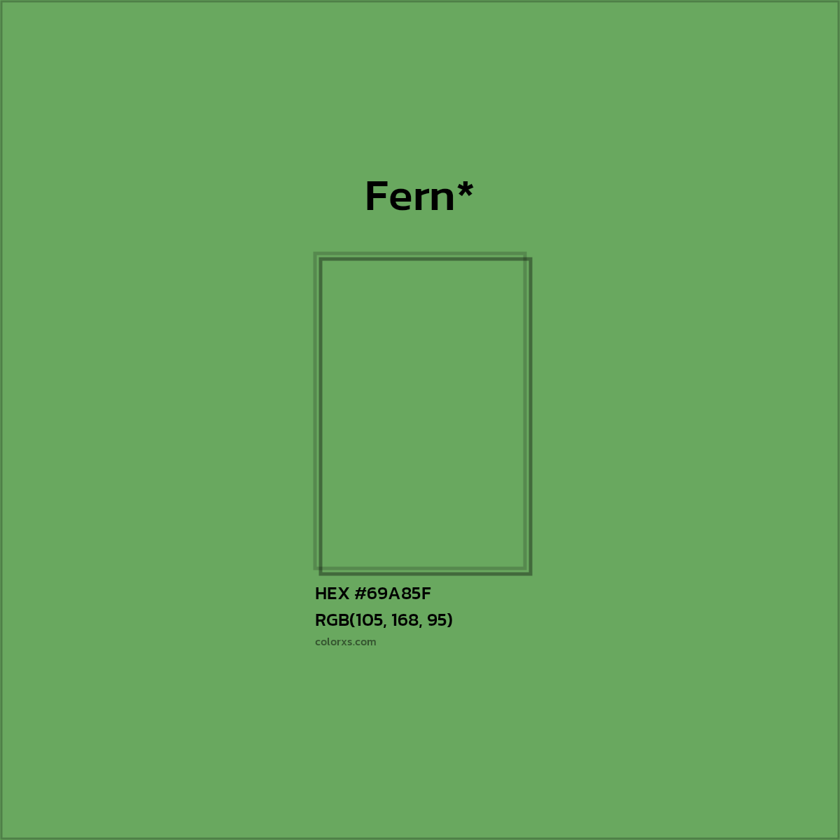 #69A85F hex color. RGB, RYB, CMYK, HSL, HSV codes and color conversions. Matching color names, palettes, paints.