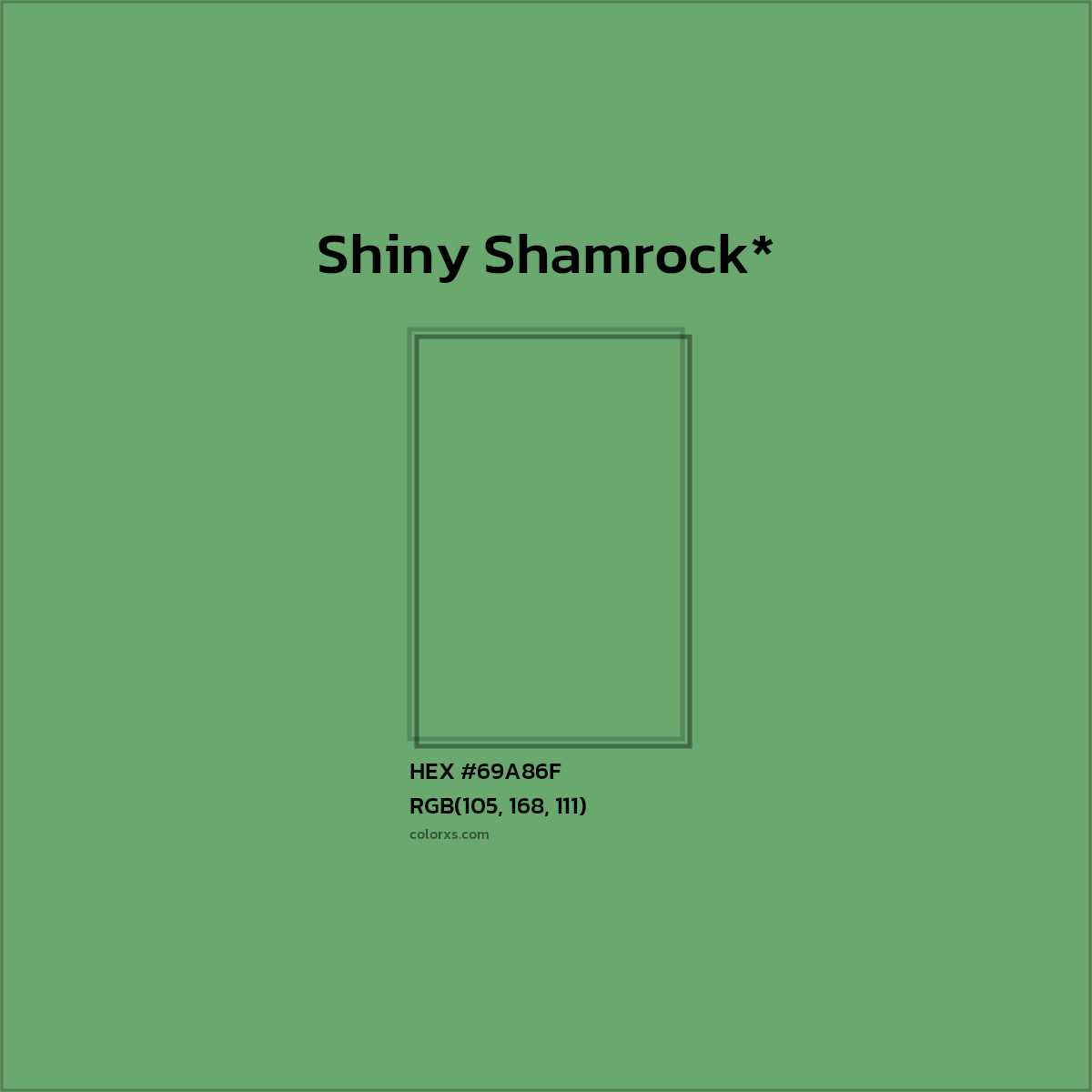 #69A86F hex color. RGB, RYB, CMYK, HSL, HSV codes and color conversions. Matching color names, palettes, paints.
