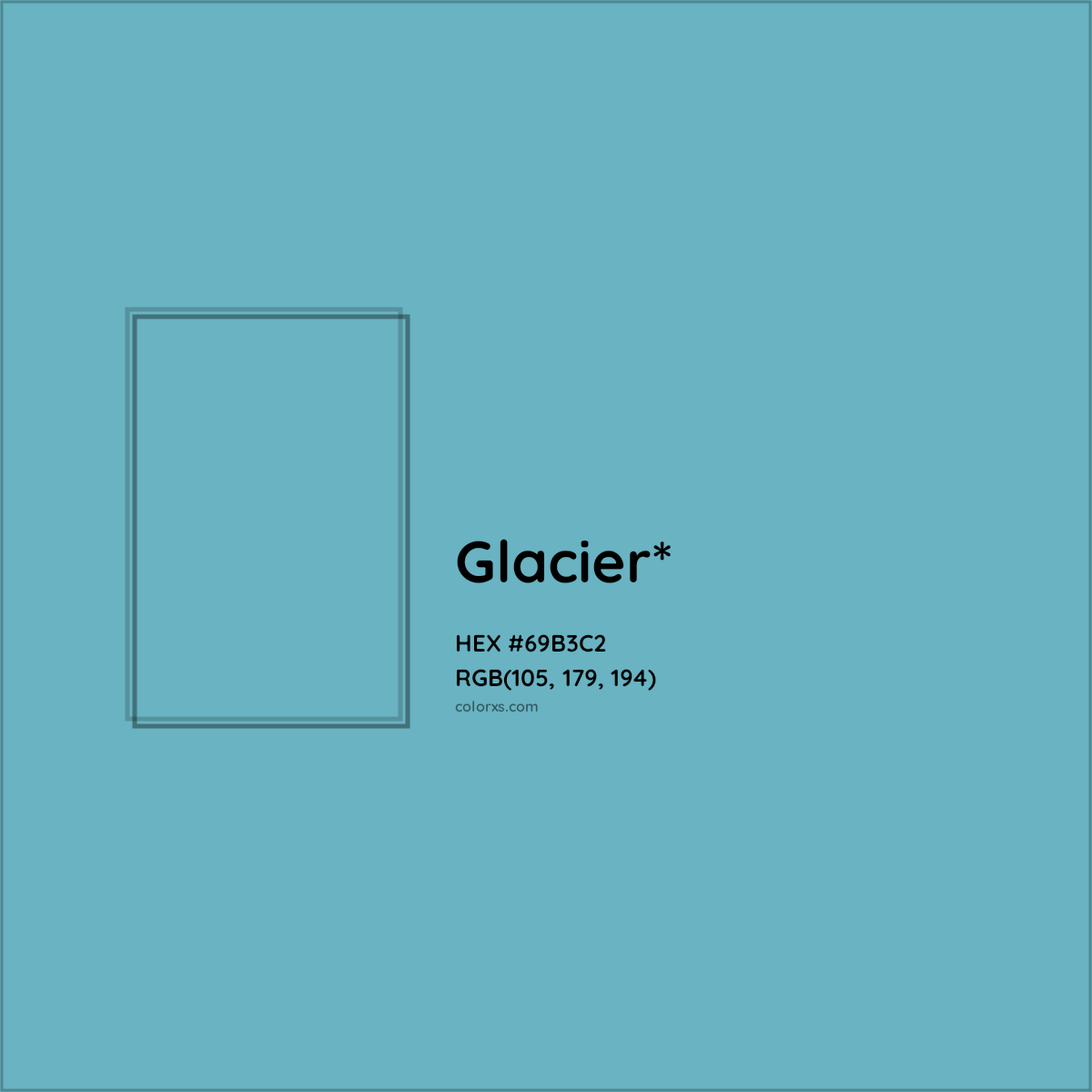 #69B3C2 hex color. RGB, RYB, CMYK, HSL, HSV codes and color conversions. Matching color names, palettes, paints.