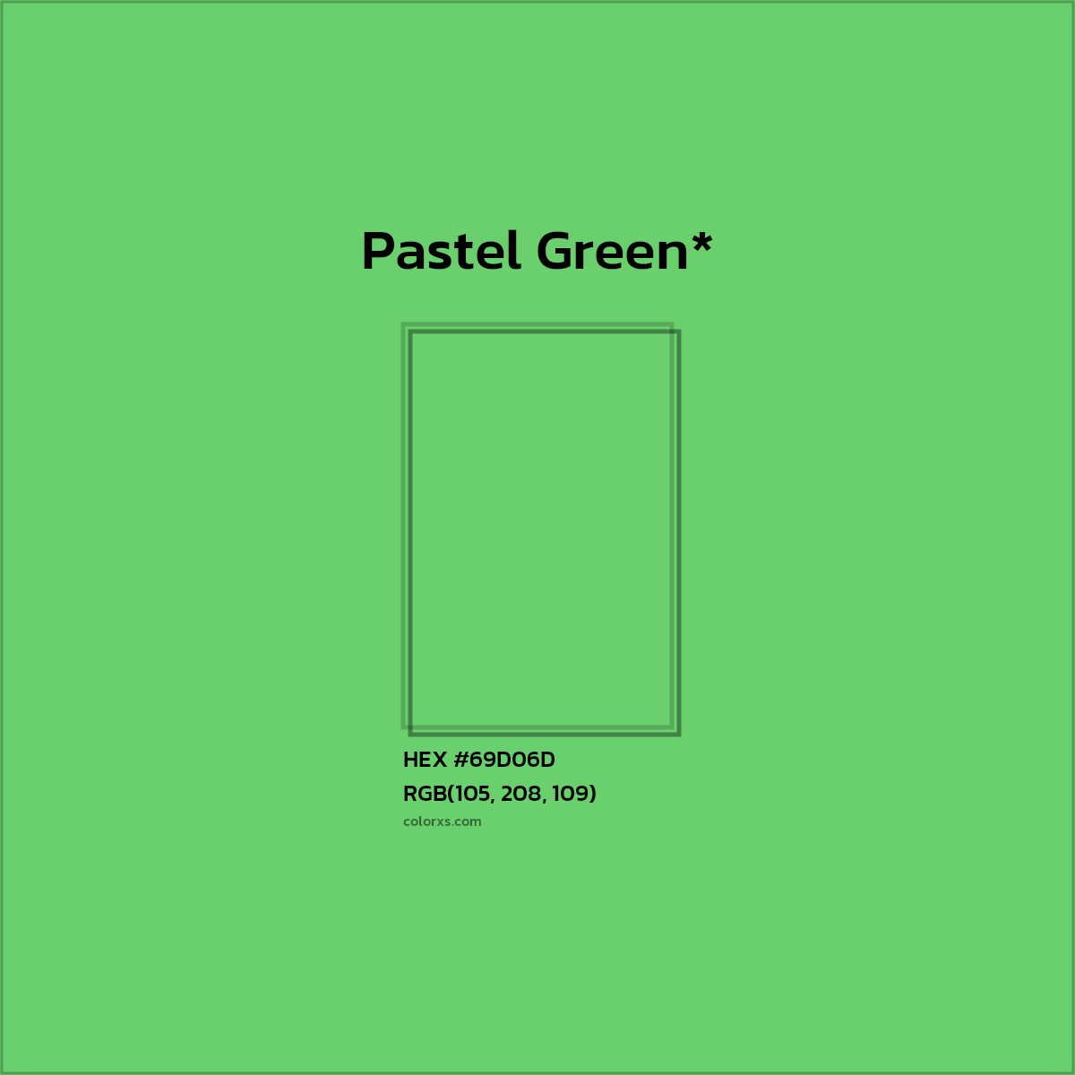 #69D06D hex color. RGB, RYB, CMYK, HSL, HSV codes and color conversions. Matching color names, palettes, paints.