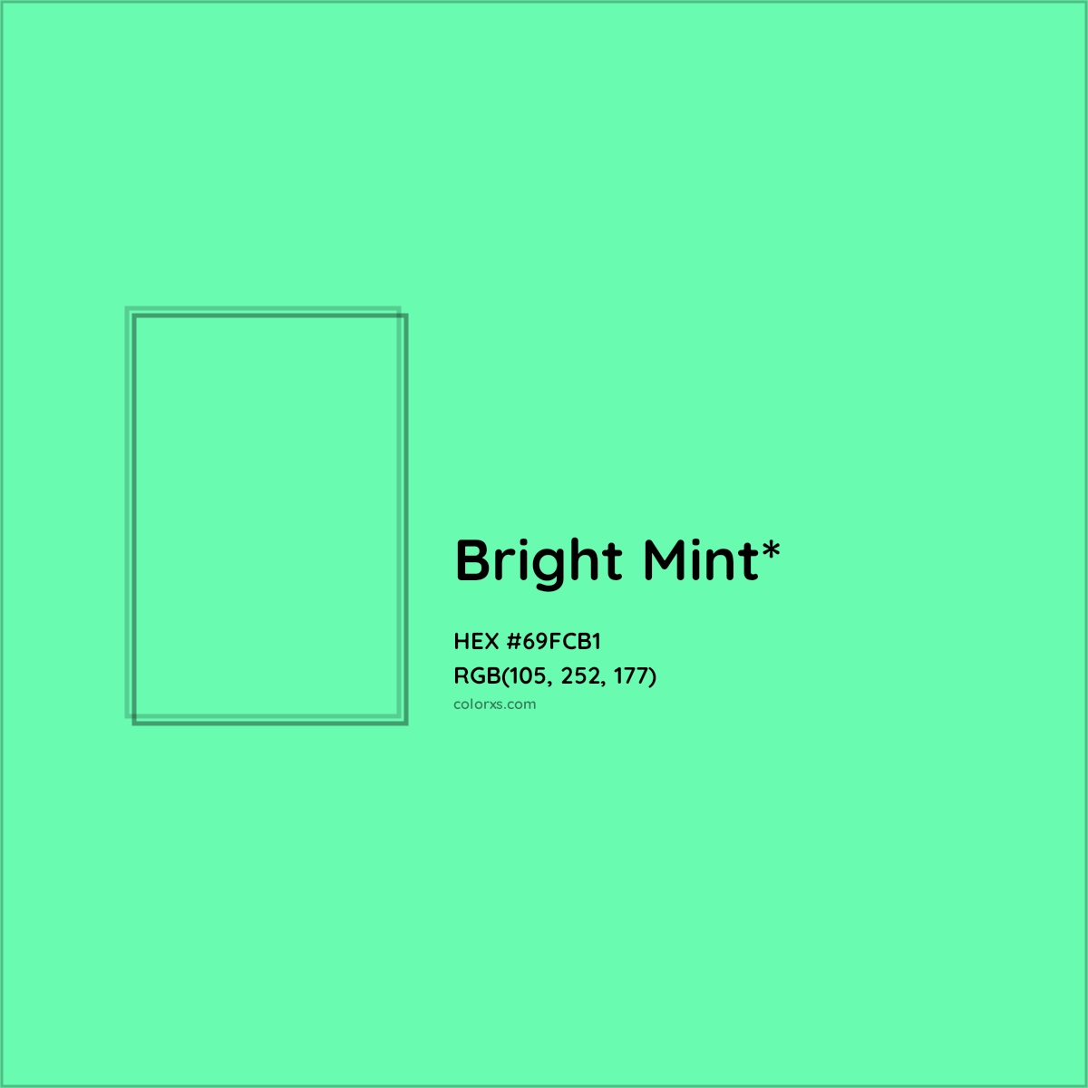 #69FCB1 hex color. RGB, RYB, CMYK, HSL, HSV codes and color conversions. Matching color names, palettes, paints.