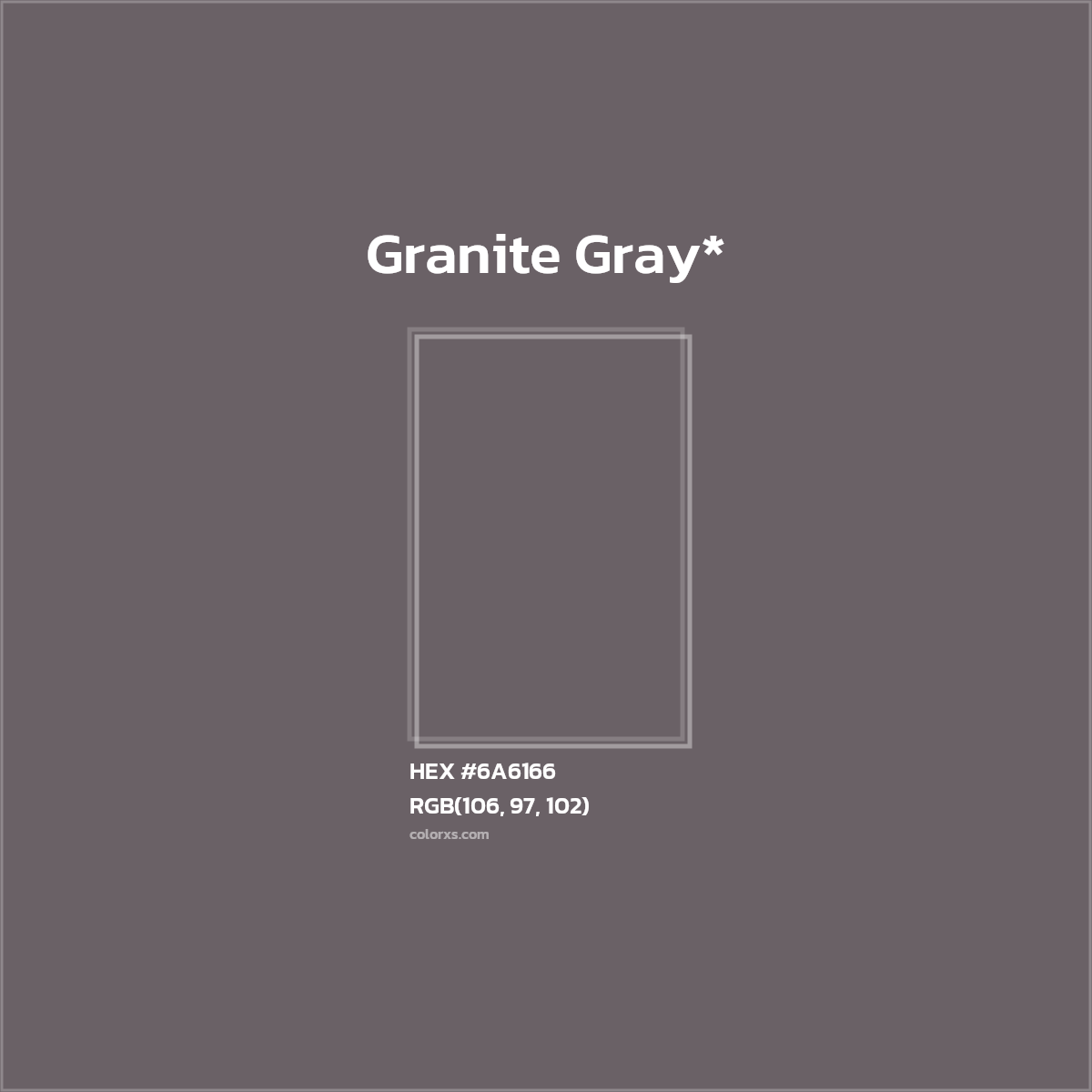 #6A6166 hex color. RGB, RYB, CMYK, HSL, HSV codes and color conversions. Matching color names, palettes, paints.