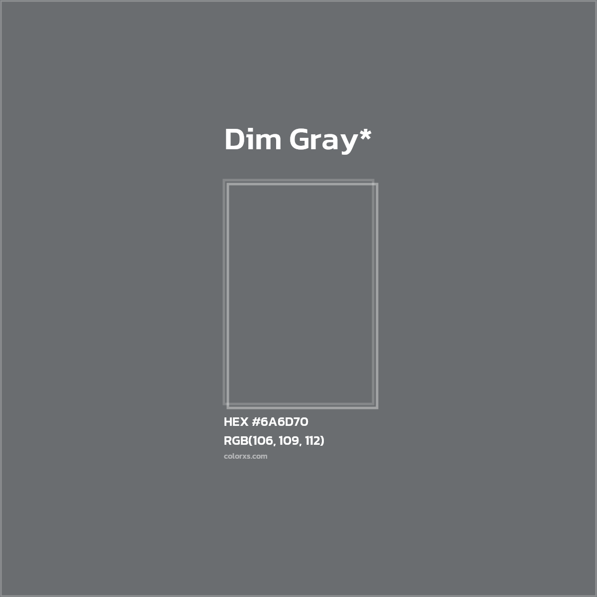 #6A6D70 hex color. RGB, RYB, CMYK, HSL, HSV codes and color conversions. Matching color names, palettes, paints.