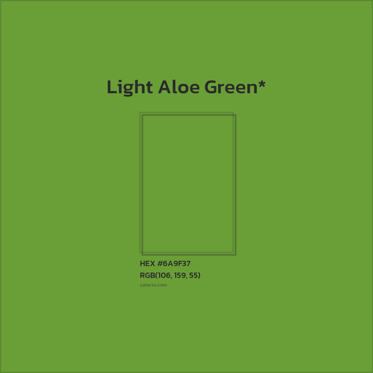 #6A9F37 hex color. RGB, RYB, CMYK, HSL, HSV codes and color conversions. Matching color names, palettes, paints.