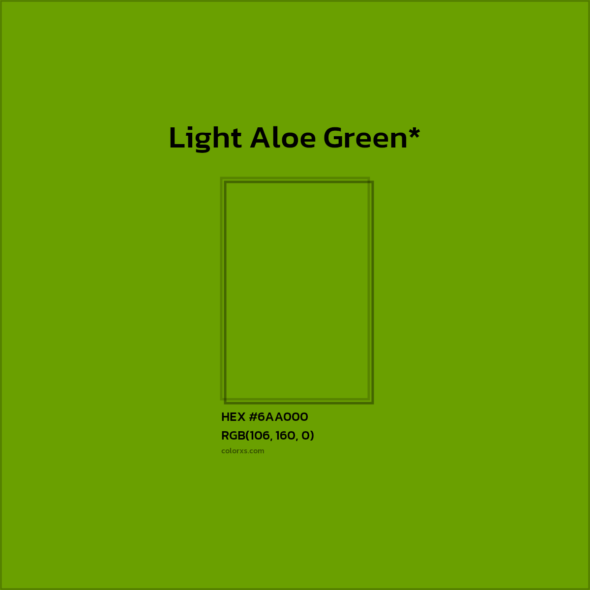 #6AA000 hex color. RGB, RYB, CMYK, HSL, HSV codes and color conversions. Matching color names, palettes, paints.