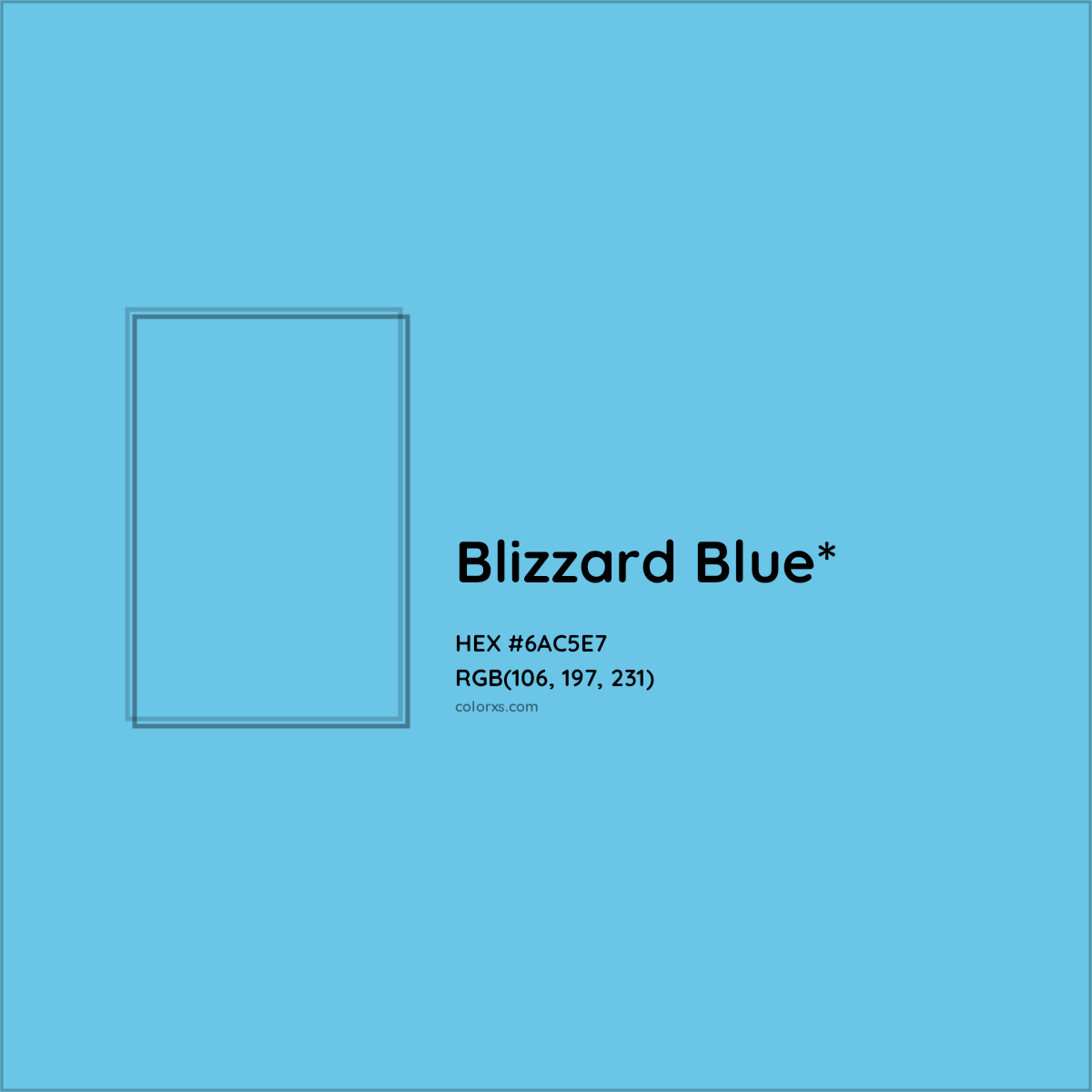 #6AC5E7 hex color. RGB, RYB, CMYK, HSL, HSV codes and color conversions. Matching color names, palettes, paints.