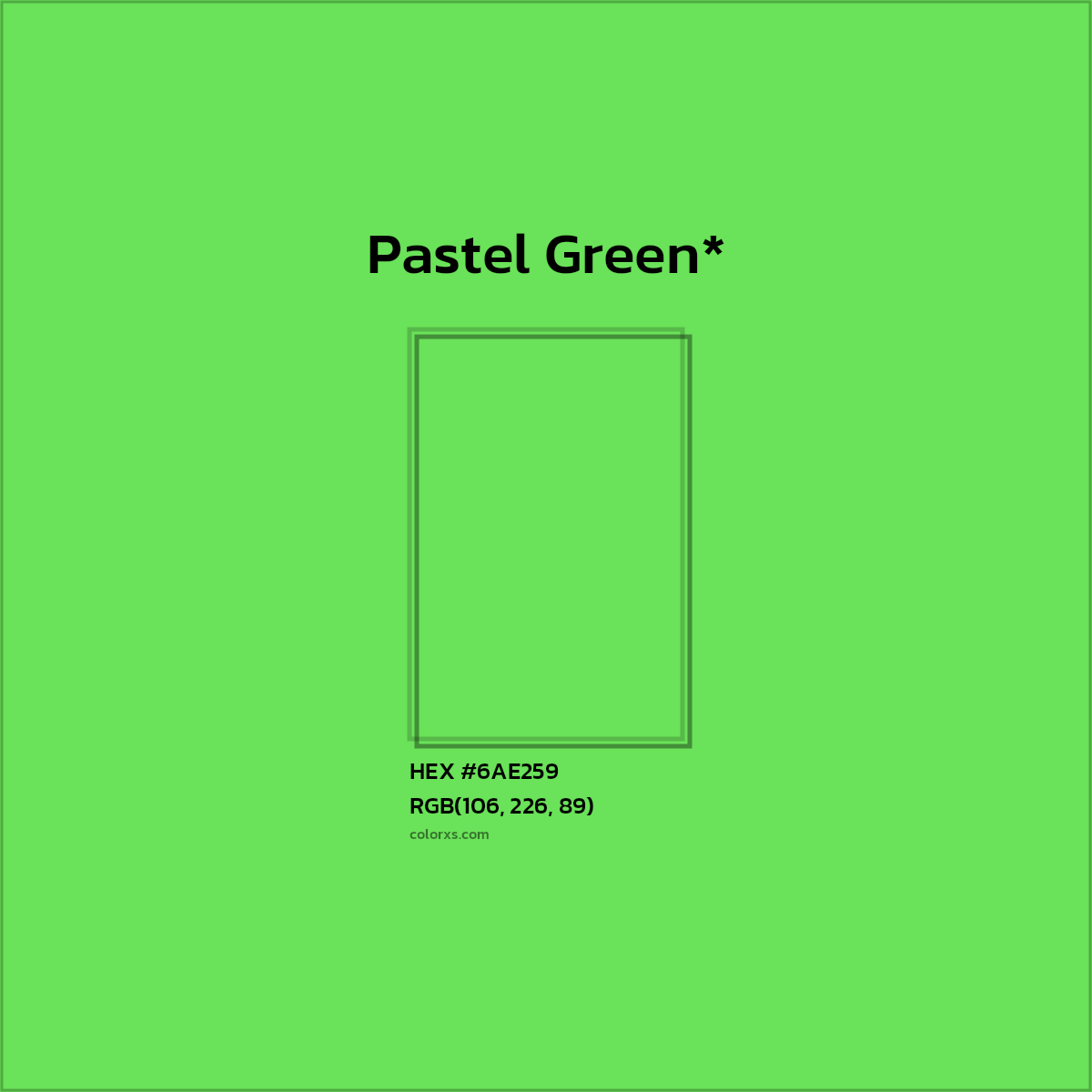#6AE259 hex color. RGB, RYB, CMYK, HSL, HSV codes and color conversions. Matching color names, palettes, paints.