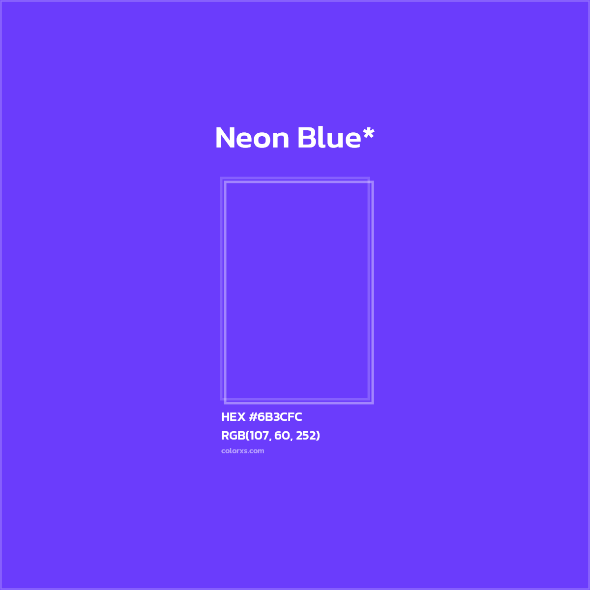 #6B3CFC hex color. RGB, RYB, CMYK, HSL, HSV codes and color conversions. Matching color names, palettes, paints.