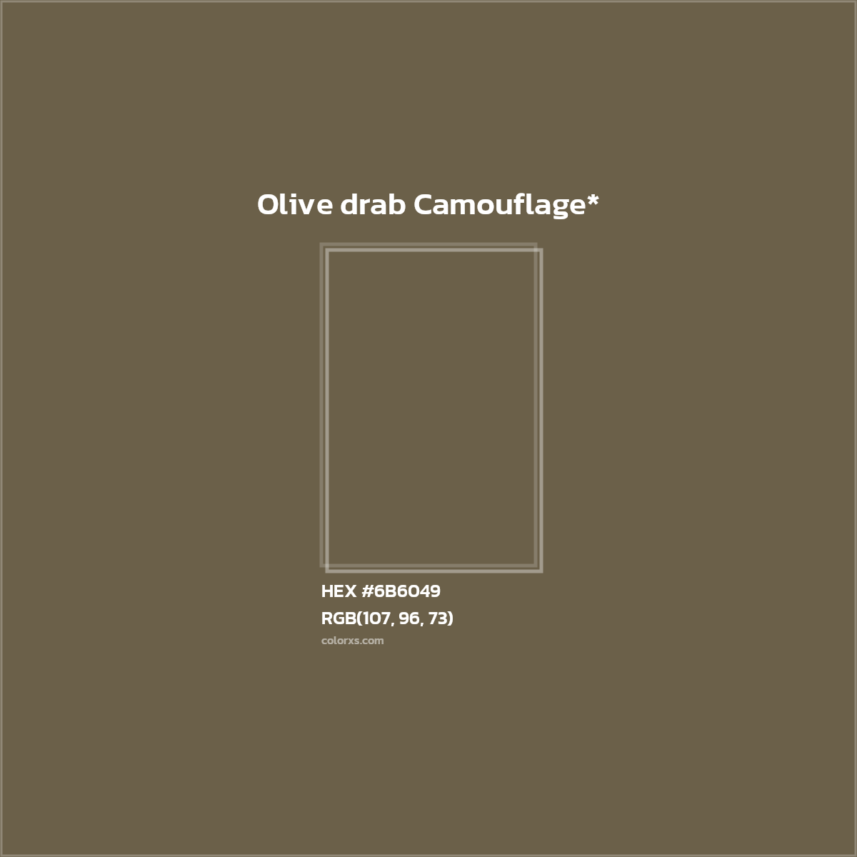#6B6049 hex color. RGB, RYB, CMYK, HSL, HSV codes and color conversions. Matching color names, palettes, paints.