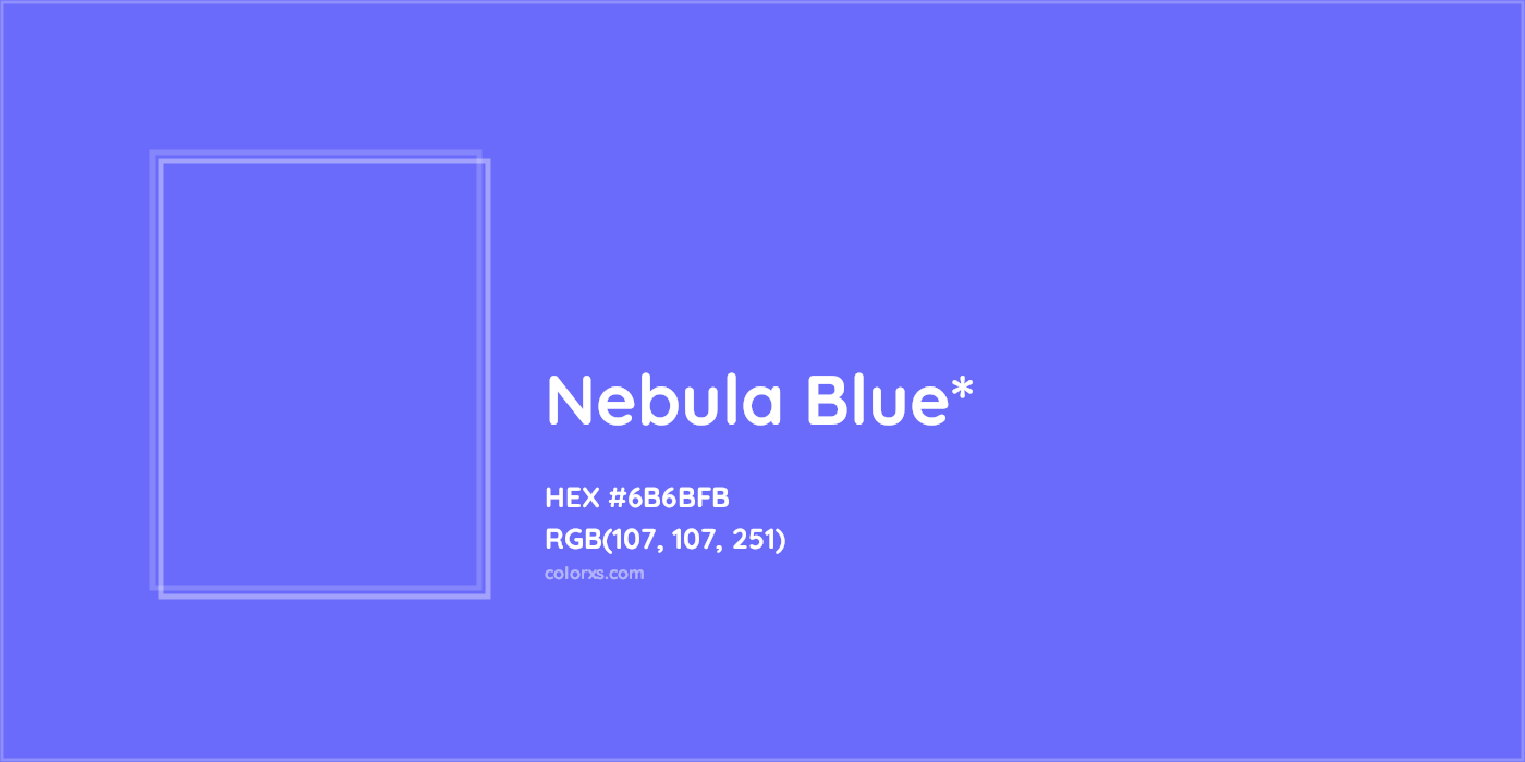 #6B6BFB hex color. RGB, RYB, CMYK, HSL, HSV codes and color conversions. Matching color names, palettes, paints.