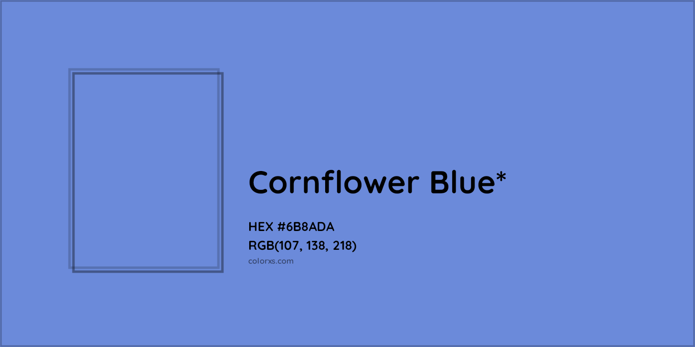 #6B8ADA hex color. RGB, RYB, CMYK, HSL, HSV codes and color conversions. Matching color names, palettes, paints.