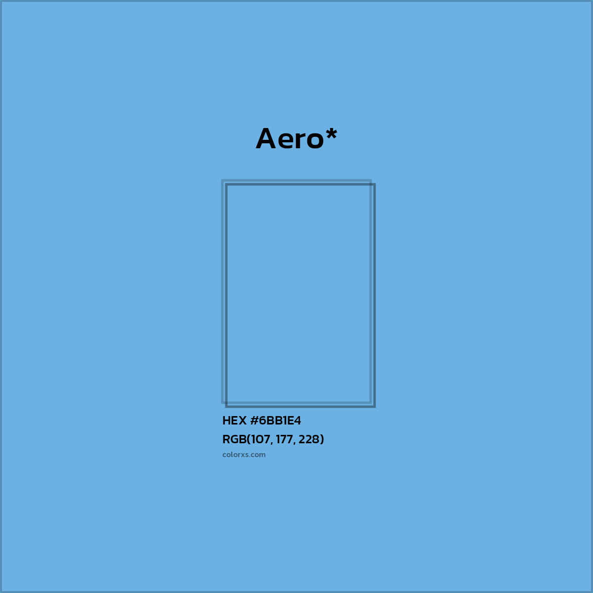 #6BB1E4 hex color. RGB, RYB, CMYK, HSL, HSV codes and color conversions. Matching color names, palettes, paints.