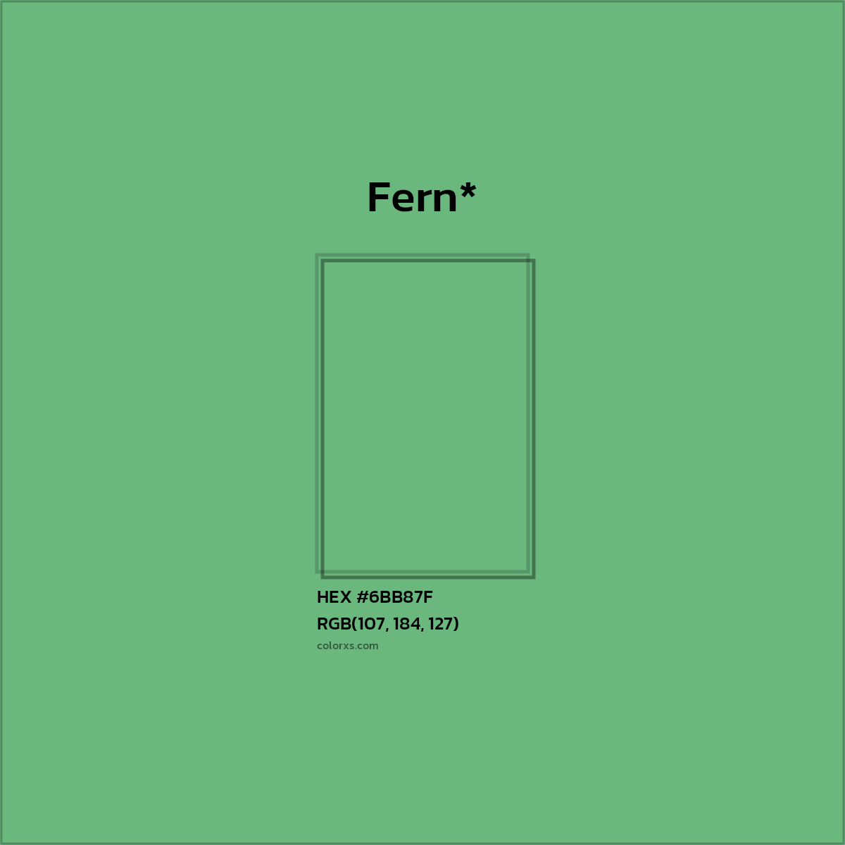 #6BB87F hex color. RGB, RYB, CMYK, HSL, HSV codes and color conversions. Matching color names, palettes, paints.