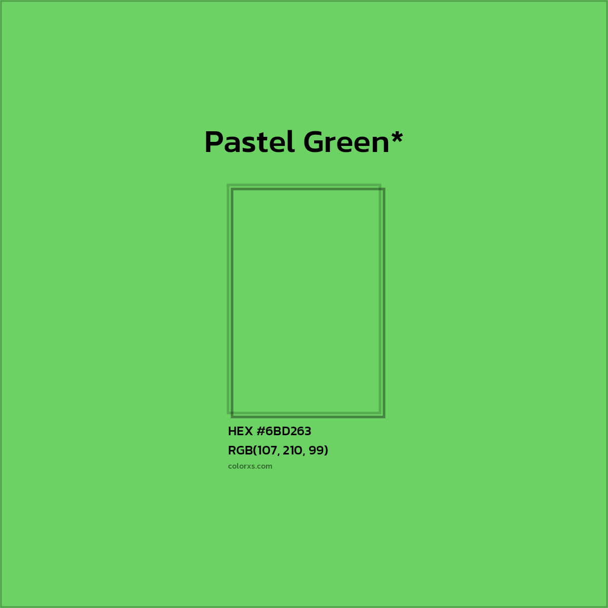#6BD263 hex color. RGB, RYB, CMYK, HSL, HSV codes and color conversions. Matching color names, palettes, paints.