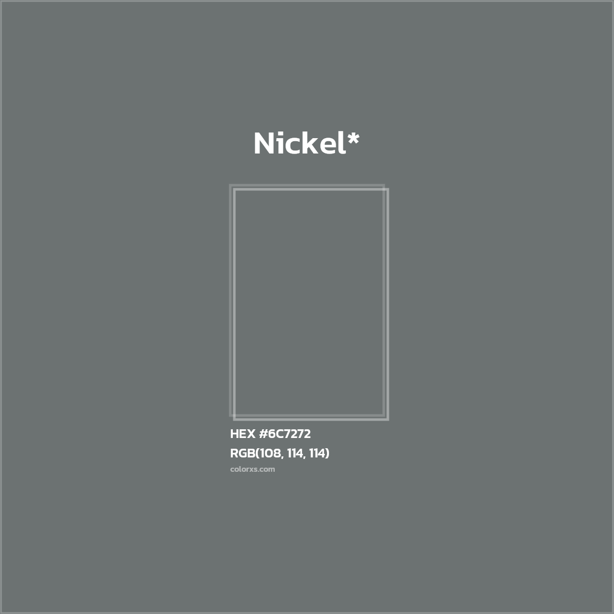 #6C7272 hex color. RGB, RYB, CMYK, HSL, HSV codes and color conversions. Matching color names, palettes, paints.