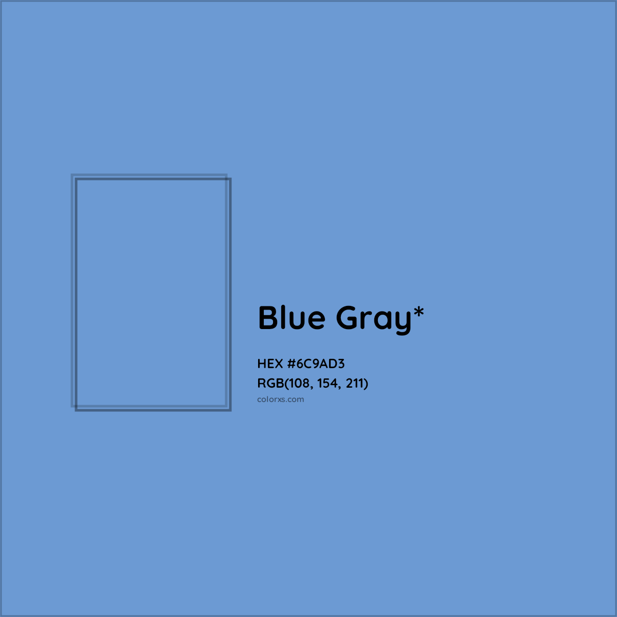 #6C9AD3 hex color. RGB, RYB, CMYK, HSL, HSV codes and color conversions. Matching color names, palettes, paints.