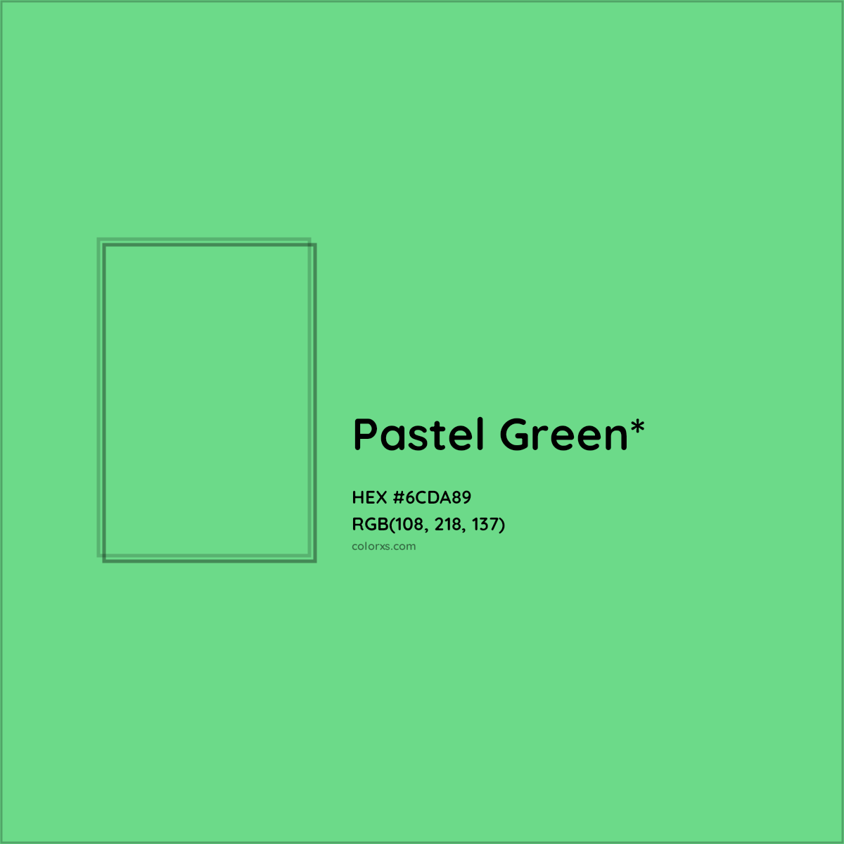 #6CDA89 hex color. RGB, RYB, CMYK, HSL, HSV codes and color conversions. Matching color names, palettes, paints.