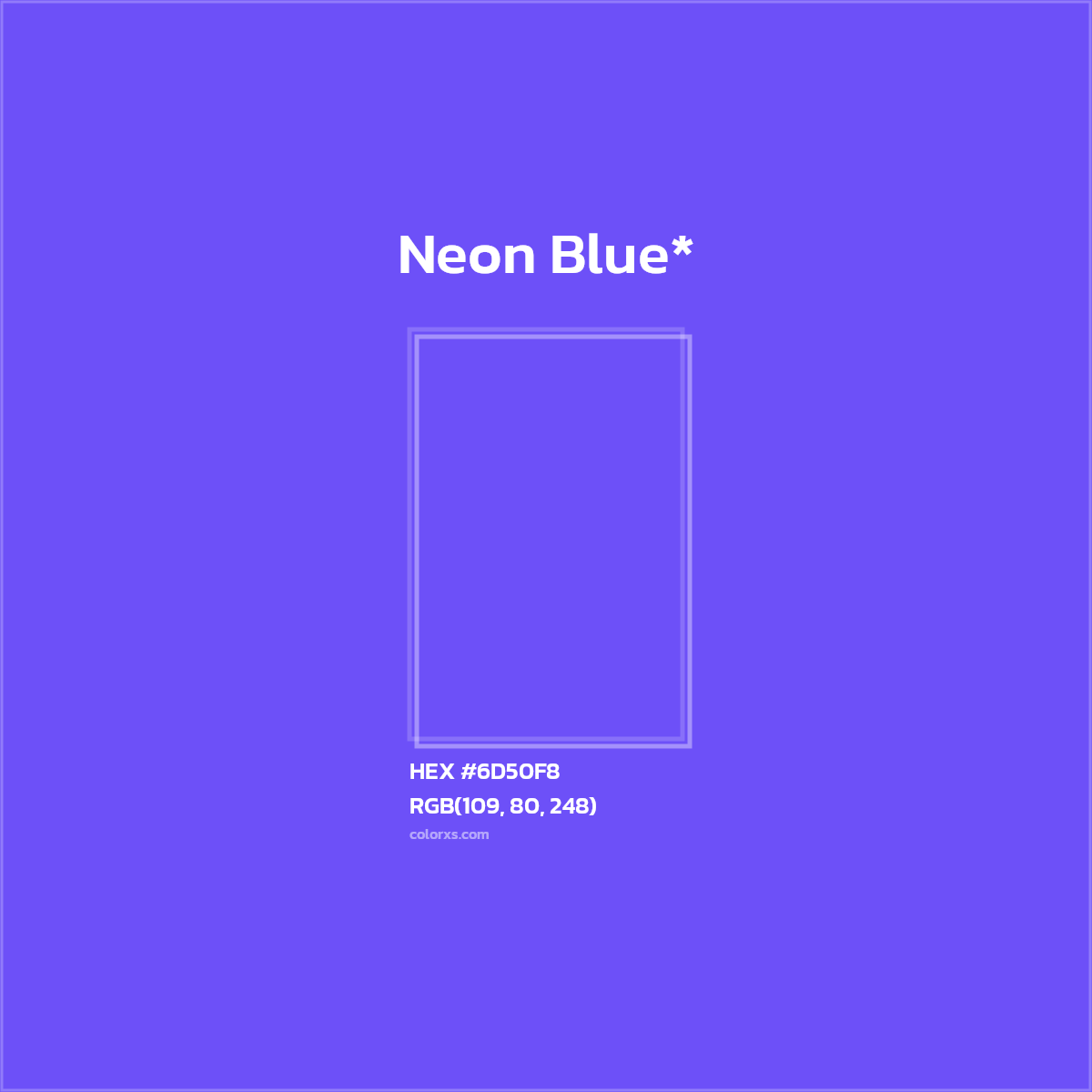 #6D50F8 hex color. RGB, RYB, CMYK, HSL, HSV codes and color conversions. Matching color names, palettes, paints.