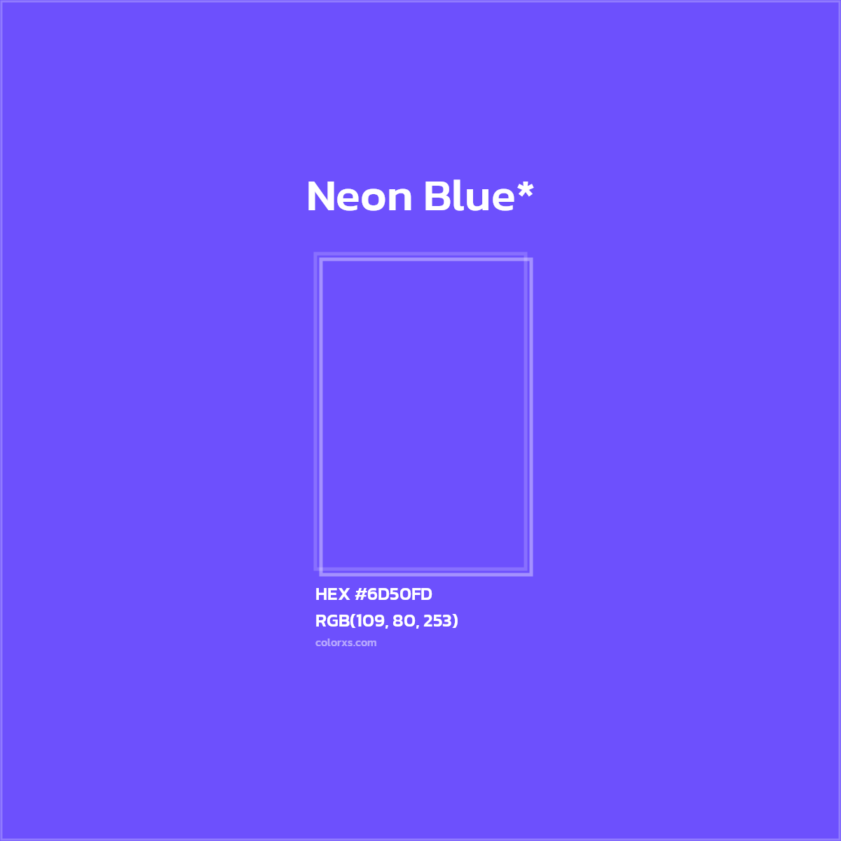 #6D50FD hex color. RGB, RYB, CMYK, HSL, HSV codes and color conversions. Matching color names, palettes, paints.