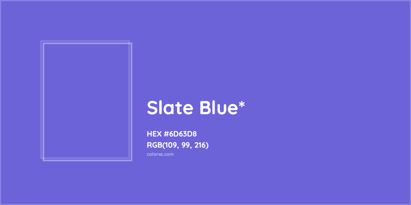 #6D63D8 hex color. RGB, RYB, CMYK, HSL, HSV codes and color conversions. Matching color names, palettes, paints.