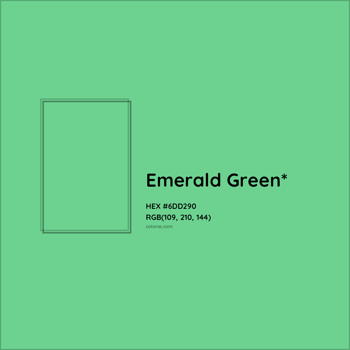 #6DD290 hex color. RGB, RYB, CMYK, HSL, HSV codes and color conversions. Matching color names, palettes, paints.
