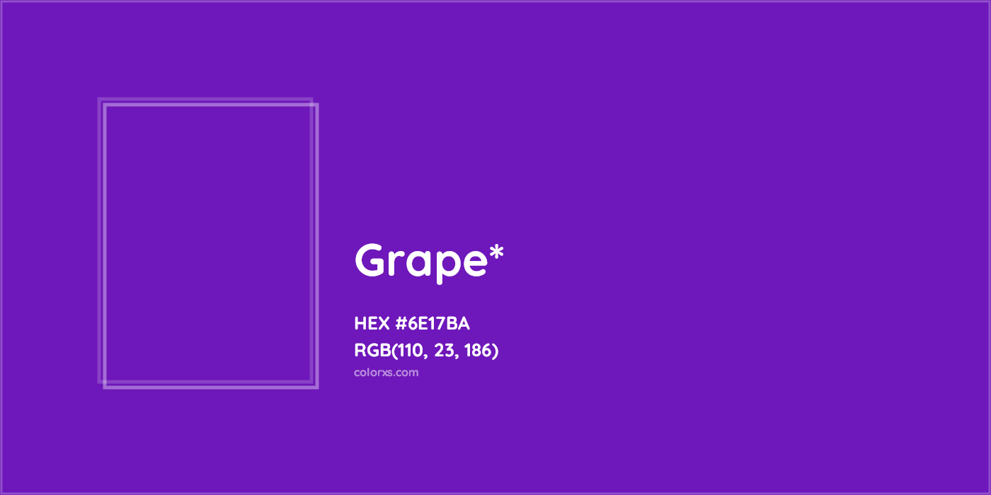 #6E17BA hex color. RGB, RYB, CMYK, HSL, HSV codes and color conversions. Matching color names, palettes, paints.