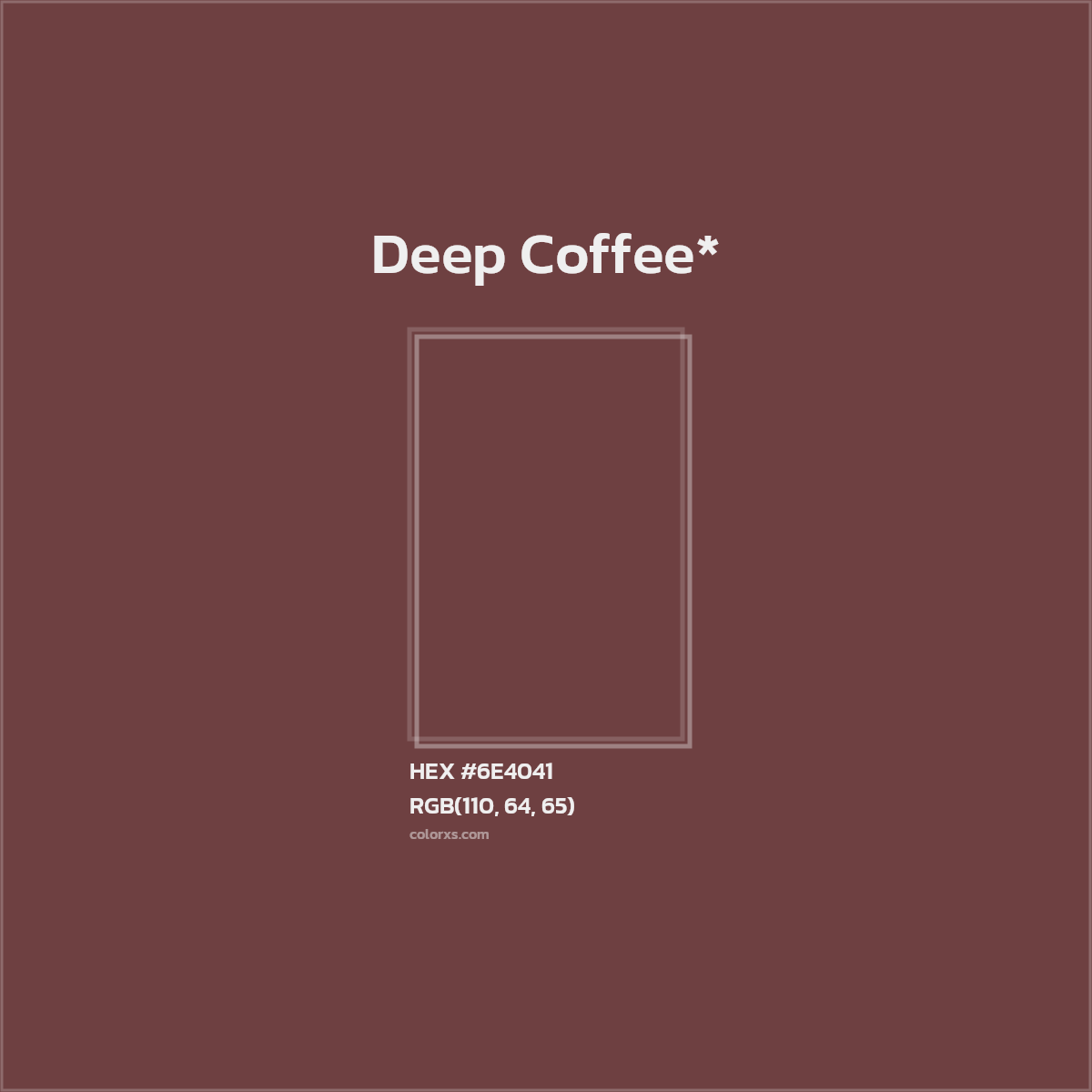 #6E4041 hex color. RGB, RYB, CMYK, HSL, HSV codes and color conversions. Matching color names, palettes, paints.