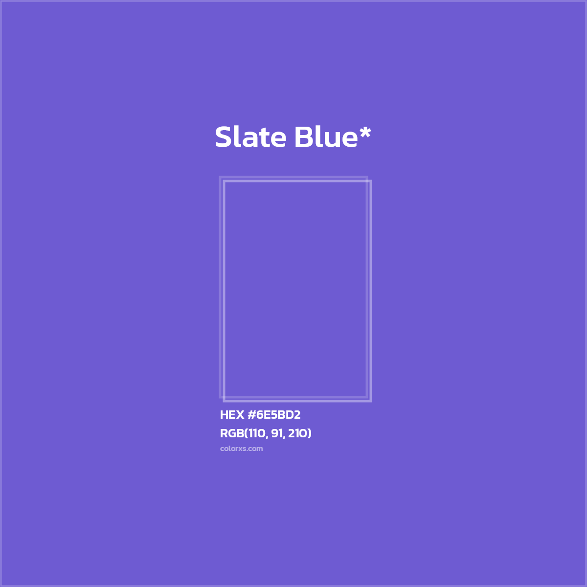 #6E5BD2 hex color. RGB, RYB, CMYK, HSL, HSV codes and color conversions. Matching color names, palettes, paints.