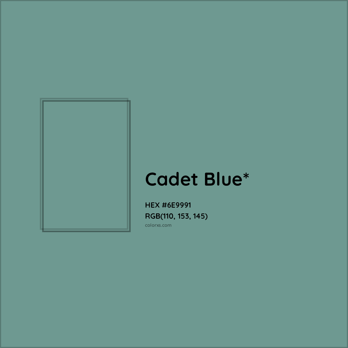 #6E9991 hex color. RGB, RYB, CMYK, HSL, HSV codes and color conversions. Matching color names, palettes, paints.