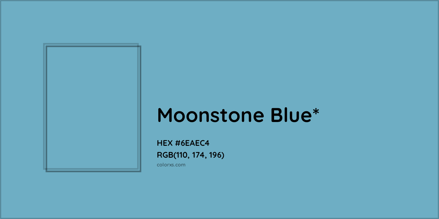 #6EAEC4 hex color. RGB, RYB, CMYK, HSL, HSV codes and color conversions. Matching color names, palettes, paints.
