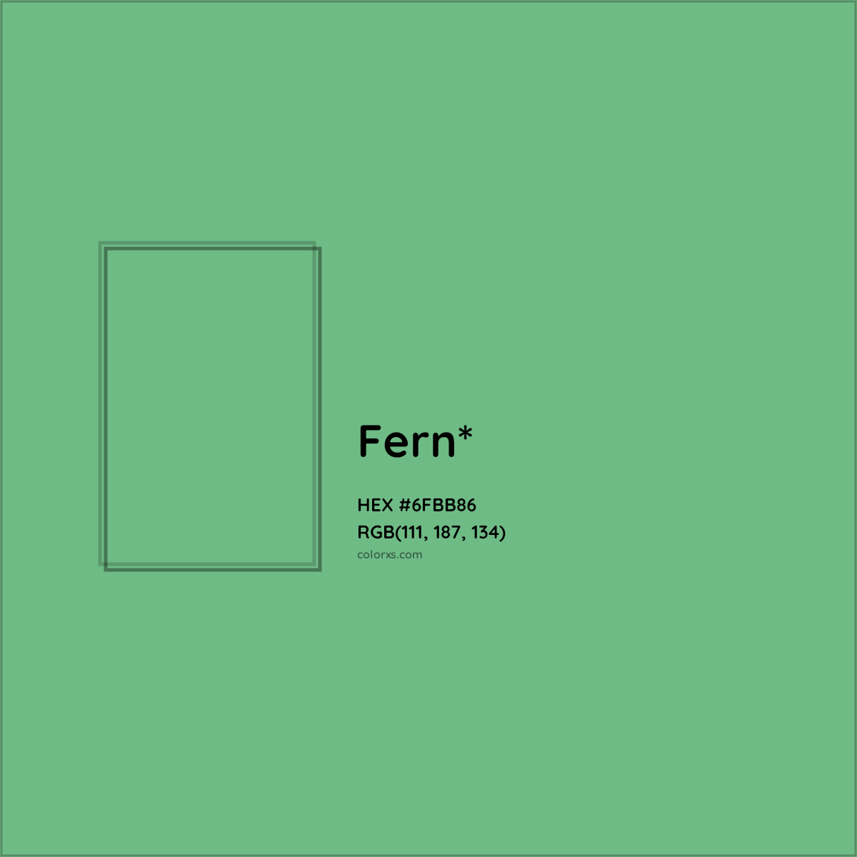 #6FBB86 hex color. RGB, RYB, CMYK, HSL, HSV codes and color conversions. Matching color names, palettes, paints.