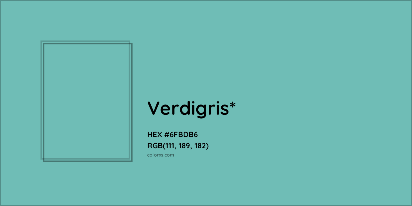 #6FBDB6 hex color. RGB, RYB, CMYK, HSL, HSV codes and color conversions. Matching color names, palettes, paints.