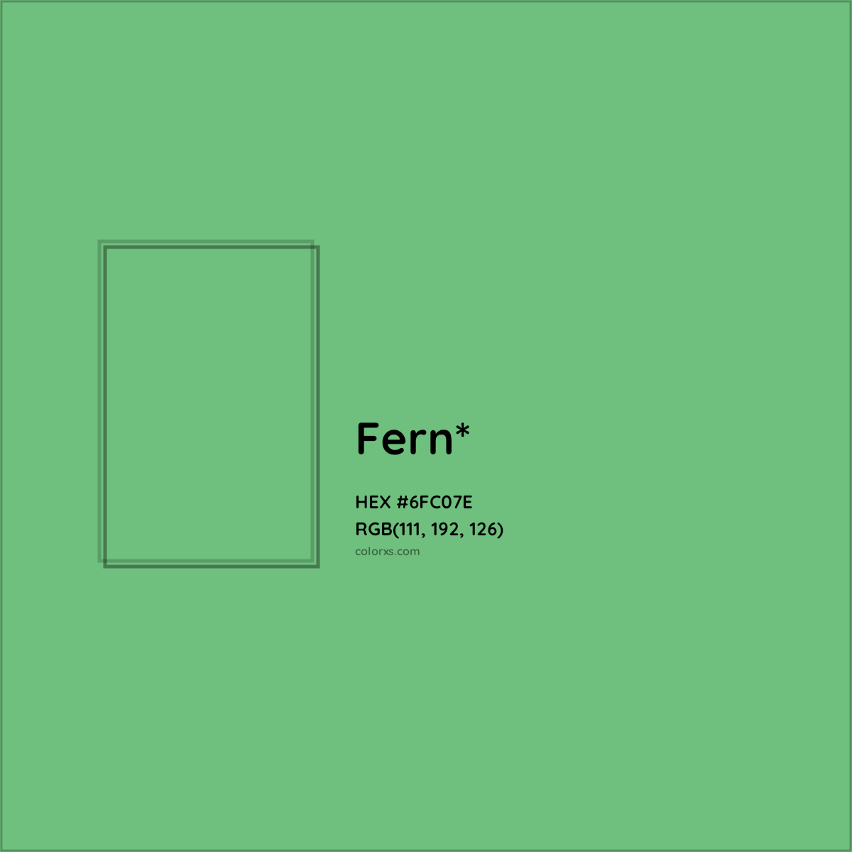 #6FC07E hex color. RGB, RYB, CMYK, HSL, HSV codes and color conversions. Matching color names, palettes, paints.