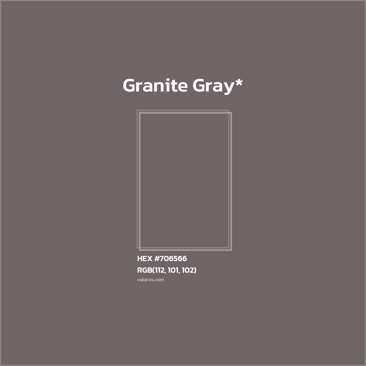 #706566 hex color. RGB, RYB, CMYK, HSL, HSV codes and color conversions. Matching color names, palettes, paints.
