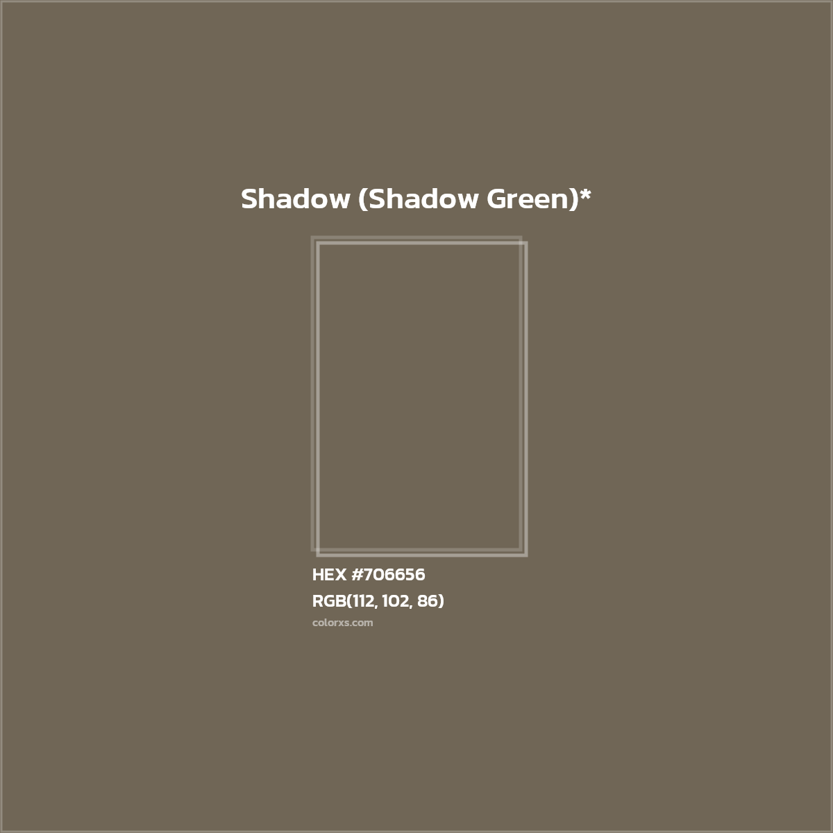 #706656 hex color. RGB, RYB, CMYK, HSL, HSV codes and color conversions. Matching color names, palettes, paints.