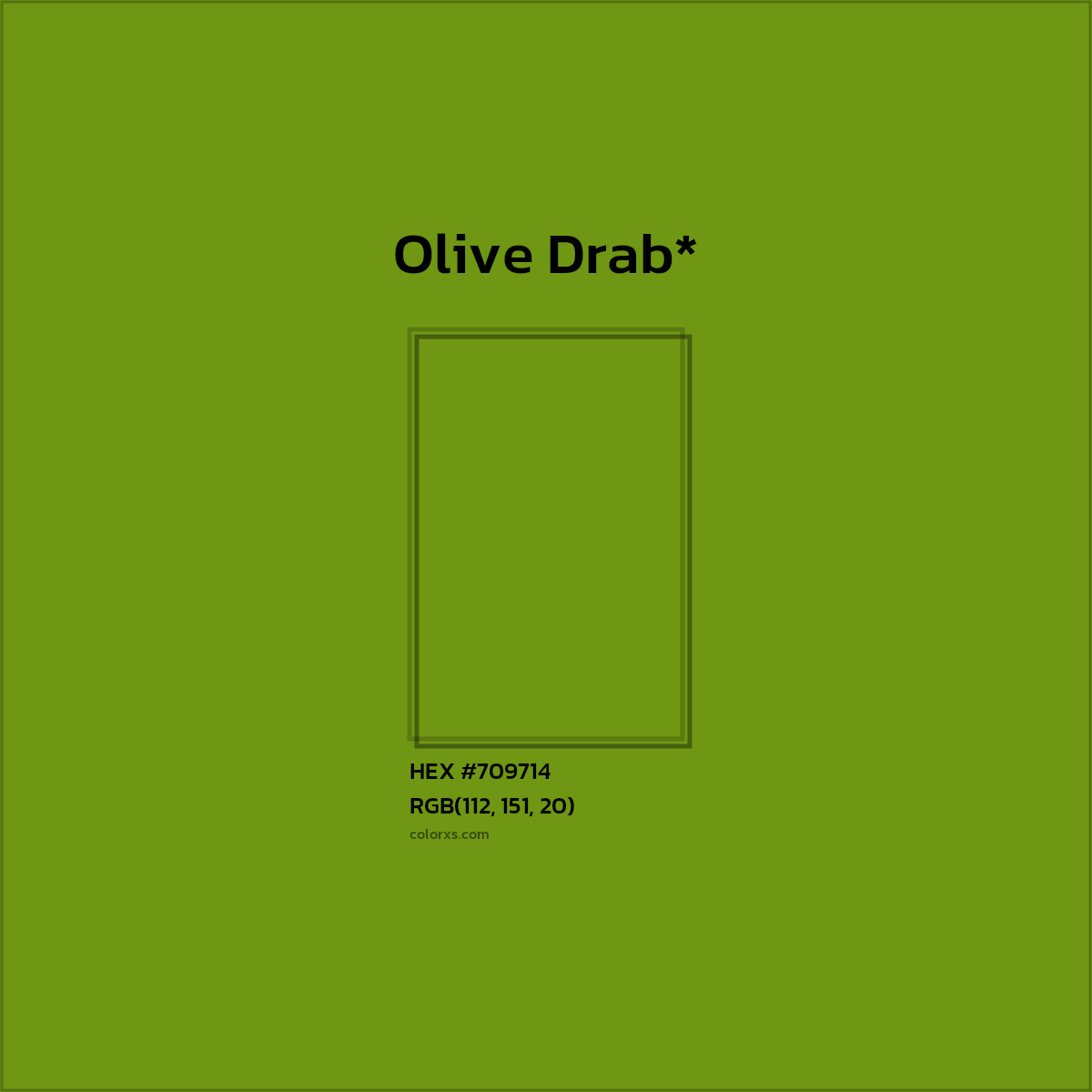 #709714 hex color. RGB, RYB, CMYK, HSL, HSV codes and color conversions. Matching color names, palettes, paints.