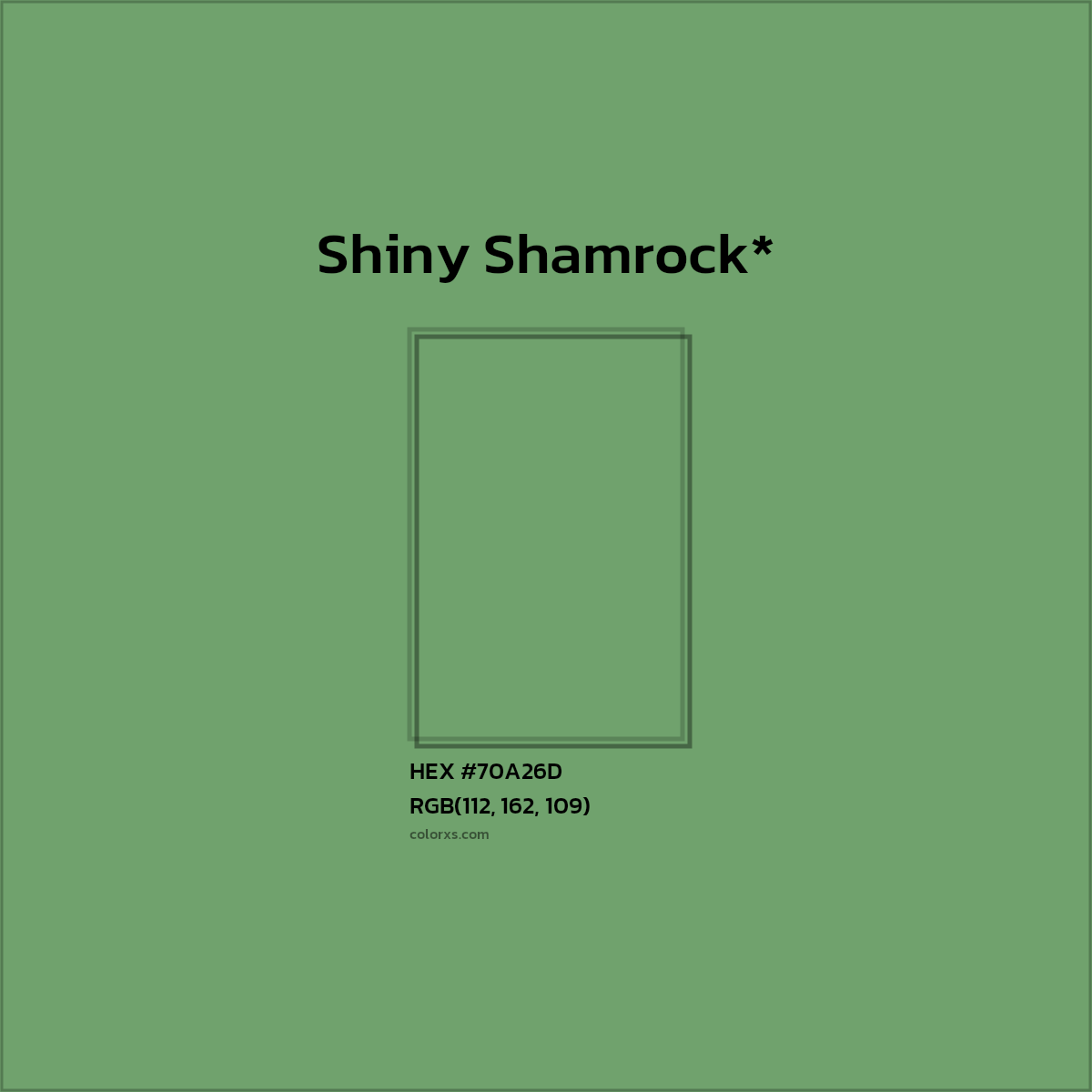#70A26D hex color. RGB, RYB, CMYK, HSL, HSV codes and color conversions. Matching color names, palettes, paints.