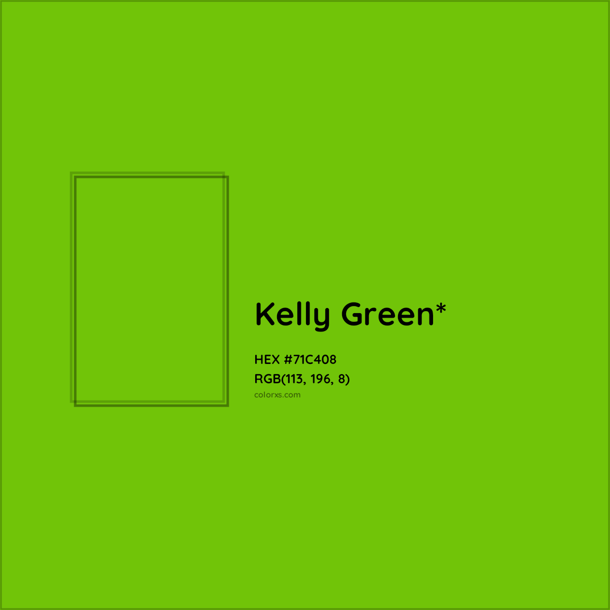 #71C408 hex color. RGB, RYB, CMYK, HSL, HSV codes and color conversions. Matching color names, palettes, paints.