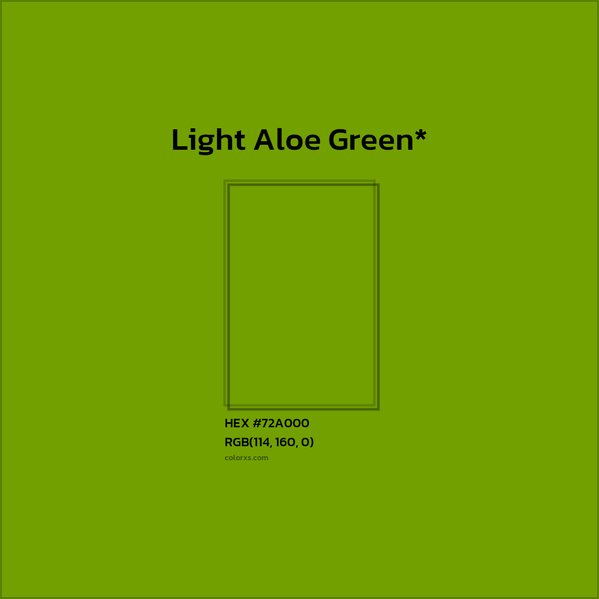 #72A000 hex color. RGB, RYB, CMYK, HSL, HSV codes and color conversions. Matching color names, palettes, paints.
