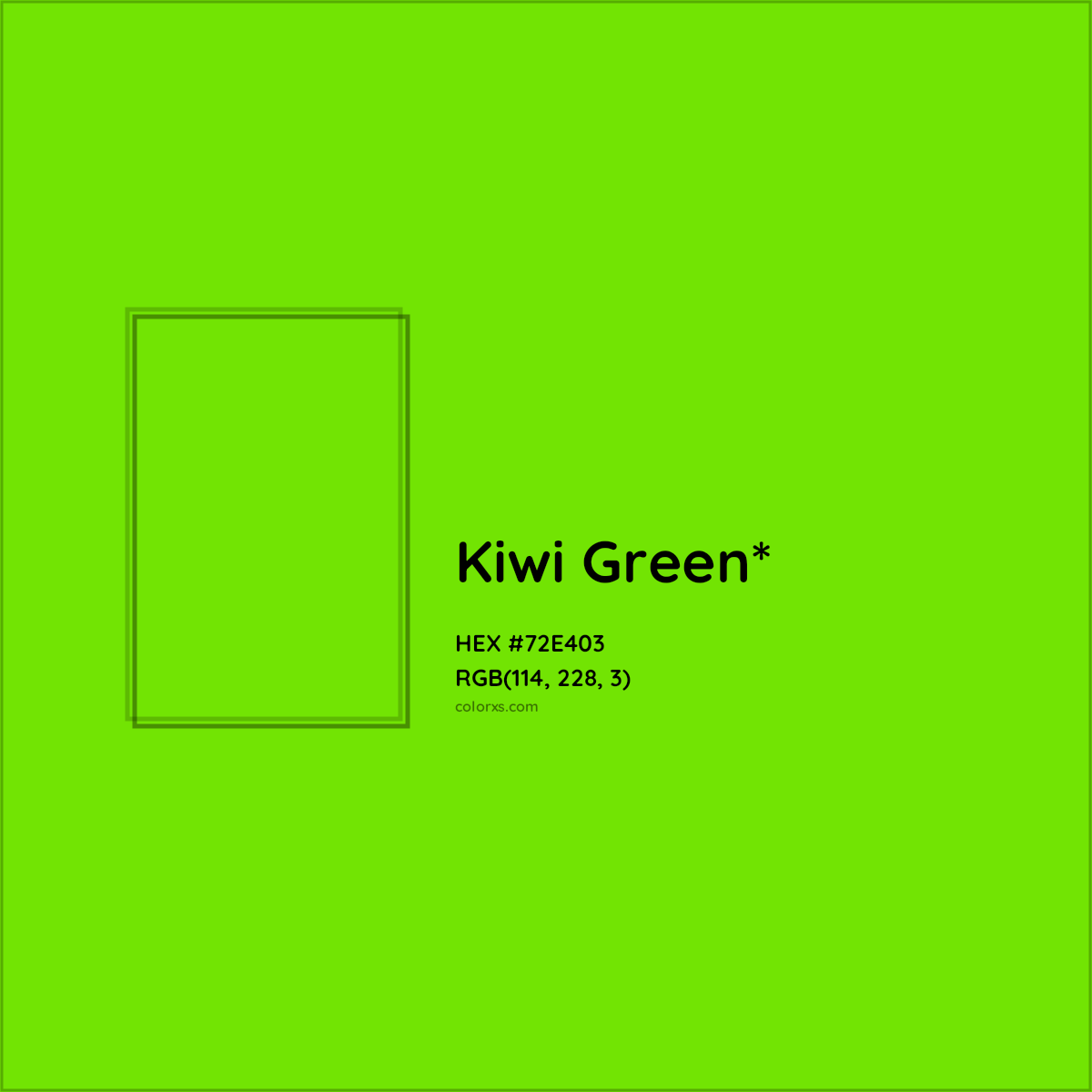 #72E403 hex color. RGB, RYB, CMYK, HSL, HSV codes and color conversions. Matching color names, palettes, paints.