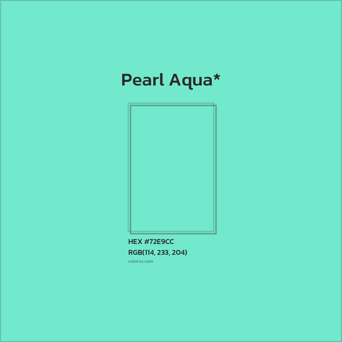 #72E9CC hex color. RGB, RYB, CMYK, HSL, HSV codes and color conversions. Matching color names, palettes, paints.