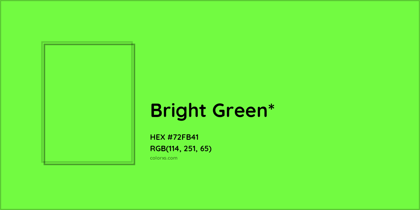 #72FB41 hex color. RGB, RYB, CMYK, HSL, HSV codes and color conversions. Matching color names, palettes, paints.
